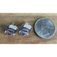 Sterling Silver 925 Frida Kahlo Style Face Stud Earrings