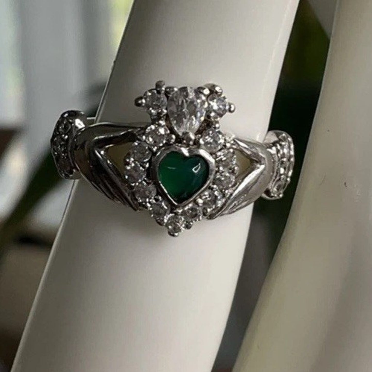 Galway Claddagh Ring Sterling Silver Irish Friendship Love Loyalty Ring Size 5