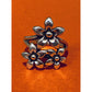 Pre owned James Avery Retired Silver Triple Daisy Flower Bouquet Ring Size 7