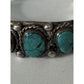 L Kaye Begay Vintage Navajo Sterling Silver Kingman Turquoise Cuff Bracelet 34g