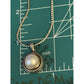 Vintage Sterling Silver & 14K Genuine Pearl Roped Pendant Necklace ATR 24”