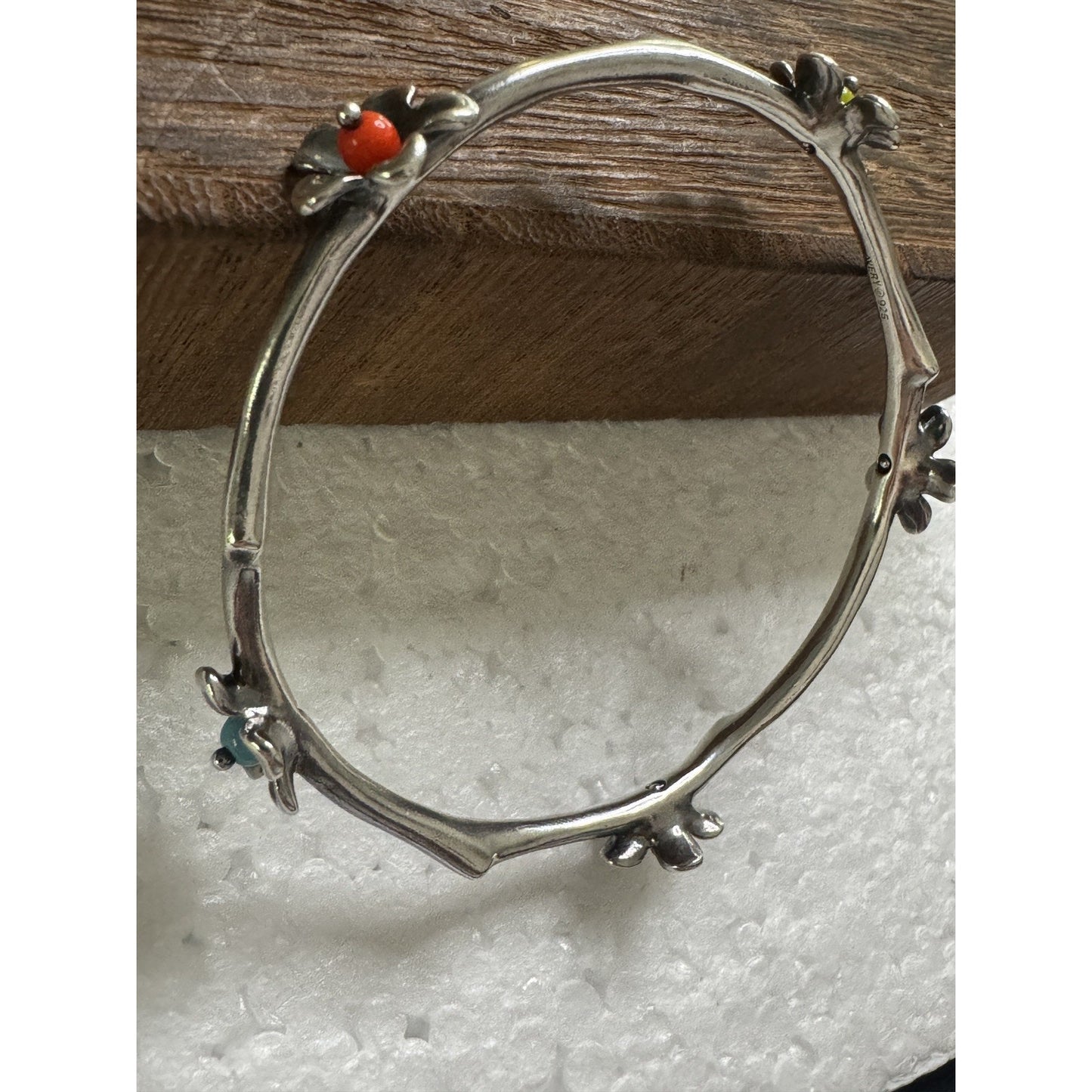 Pre owned James Avery Retired Spring Blossom Twig Branch Bracelet M