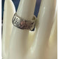 925 Inspirational Ring Live Love Laugh Band Wide Statement Ring Size 9.5