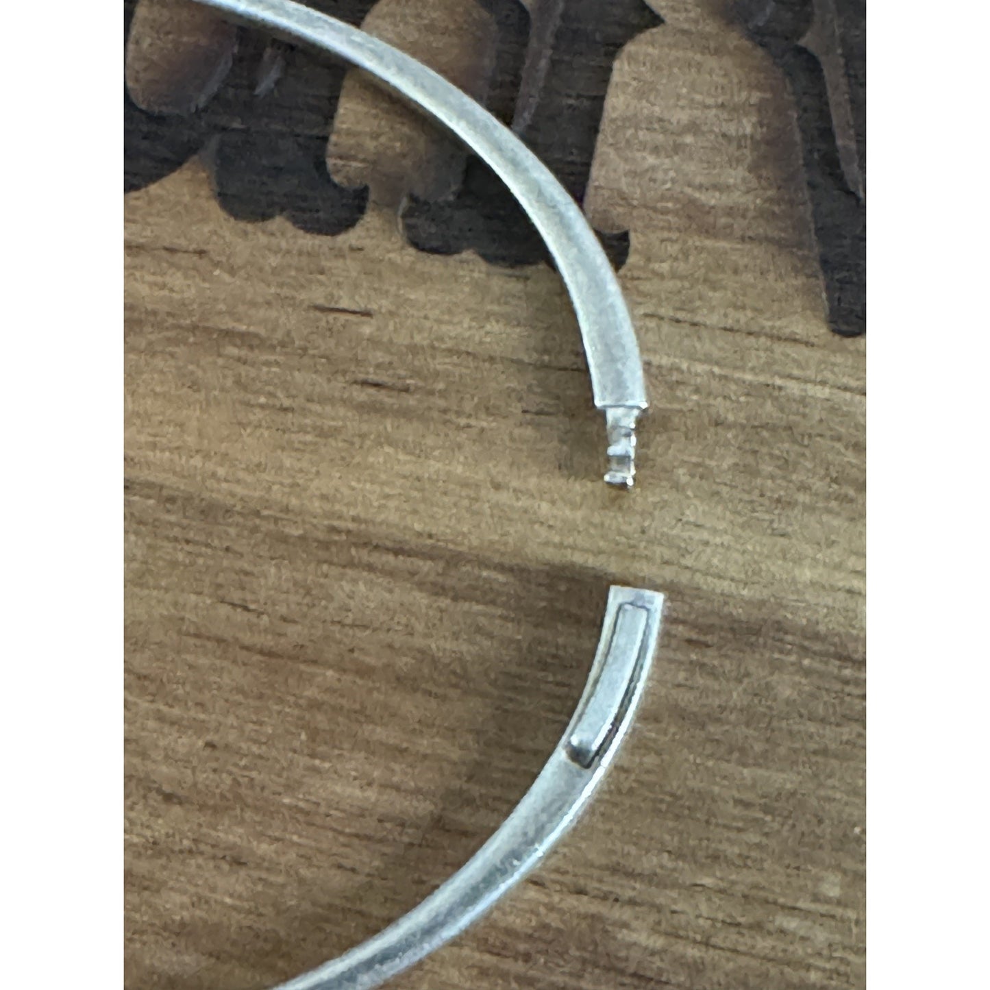 Pandora Wishbone Hinged Bangle Bracelet 925 Sterling Silver