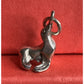 Vintage Sterling Silver Seal Charm Pendant Animal Theme