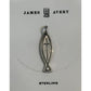James Avery Retired Sterling Silver RARE Original Ichthus Fish Cross Pendant Pre-Owned