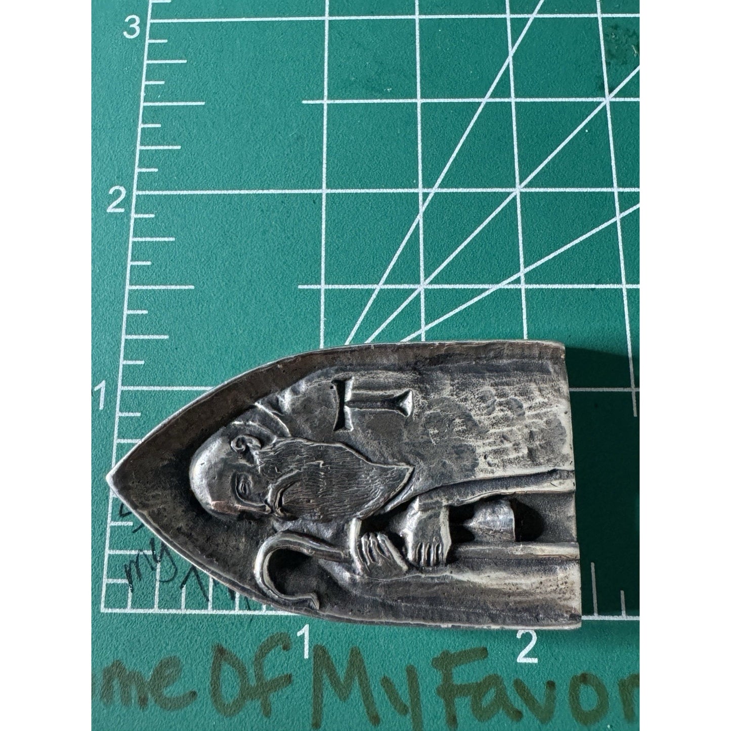 Pre Owned James Avery Retired RARE Sterling Silver Large Saint Anthony Pendant 2 1/4” HTF!