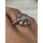 Judith Ripka Sterling Silver Diamonique Halo Cluster Ring size 7 - 9gr