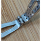 925 Sterling Silver Moissanite Link Bracelet 7.75” Pave Teardrop Circle 17g