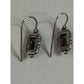 Pre owned James Avery Retired Graciela Smoky Quartz Earrings Sterling Silver And 14K gold