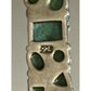 Vintage Sterling Silver Turquoise Multi-Stone Pendant 925 Southwestern Style