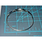 Artisan Sterling Silver 925 Turquoise Bangle Bracelet Southwest Style 9g Size M