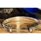 Retired James Avery Sterling Silver Greek Scroll Cuff Bangle Bracelet Pre-Owned