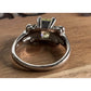 STERLING SILVER VINTAGE 925 Lemon Quartz Cushion Gemstone Ring Size 9