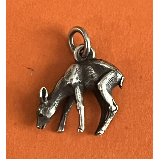James Avery Retired Sterling Silver 3D Fawn Charm Pre-Owned