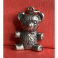 Vintage Sterling Silver Teddy Bear Charm Pendant Cute Toy