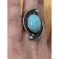 Vintage LMV Luis Martinez Vazquez Turquoise Sterling Silver Taxco Ring Size 6