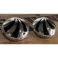 Vintage Mexico Signed IDM 925 Sterling Silver Black Dome Post Earrings 19g!