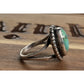 Vintage Sterling Silver Turquoise Ring Sz 7 Navajo Style