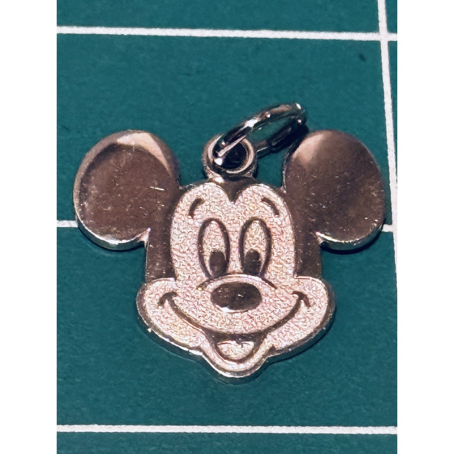 Vintage Disney Mickey Mouse Sterling Silver Charm Pendant Signed