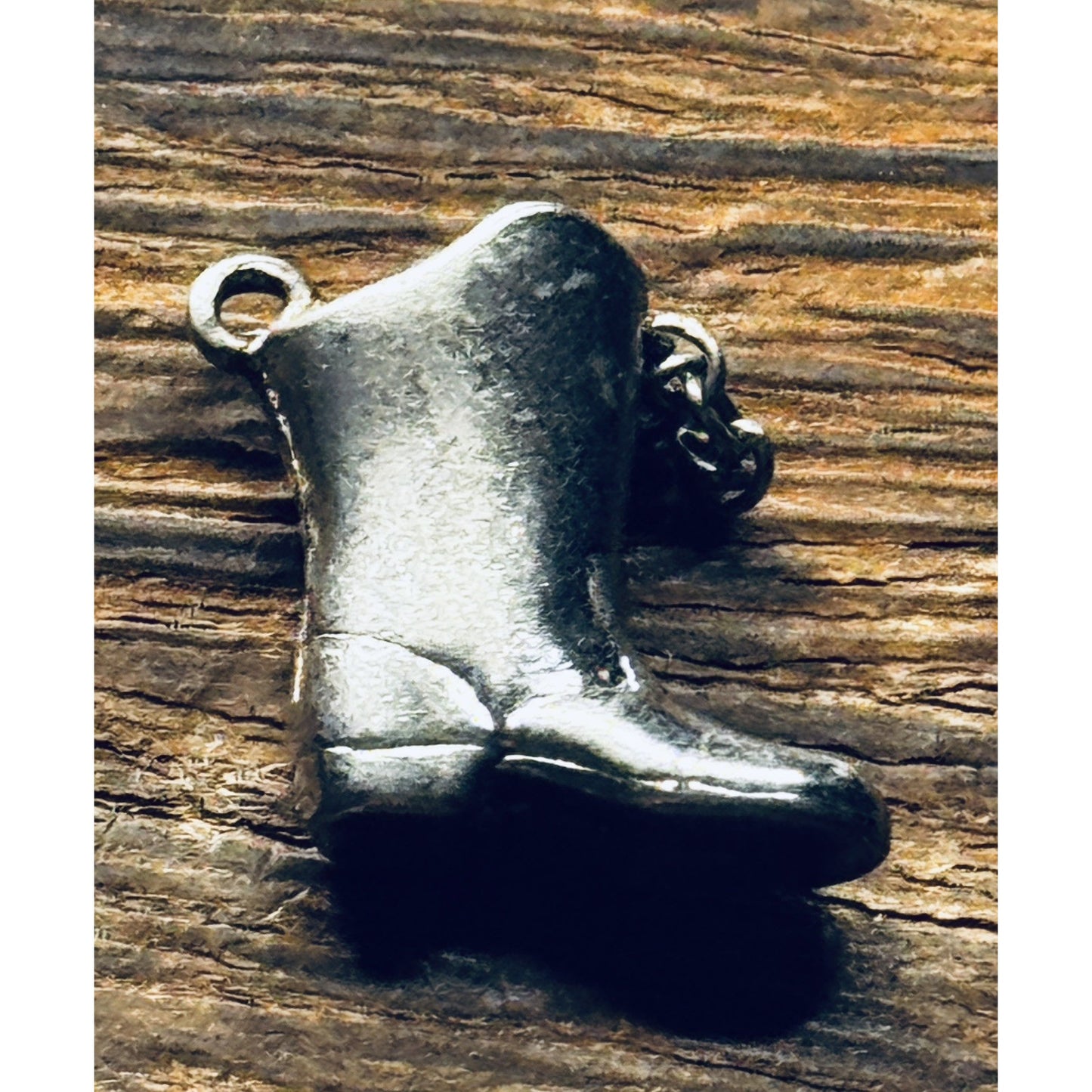 Vintage Sterling Silver 3D Drill Team Dance Boot 925 Charm