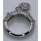 J Ripka Sterling Silver 925 Judith Ripka Dangle Pave CZ Heart Ring Size 6.5