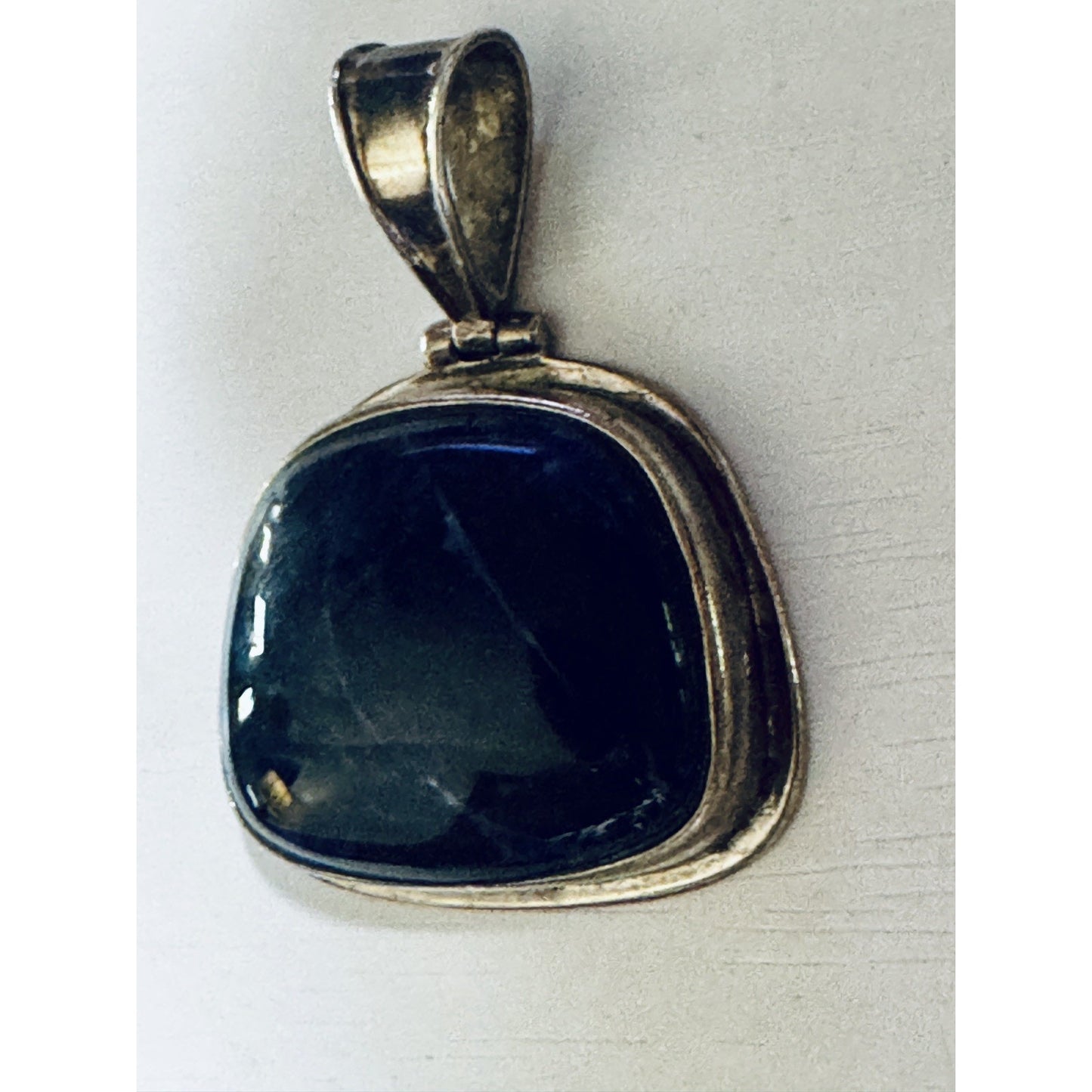 Vintage Silpada Sterling Silver 925 Large Blue Sodalite Pendant 16.1gr, 1.5”