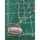 Banana Republic Agate Semi Precious Stone Pave Crystal Pendant Necklace