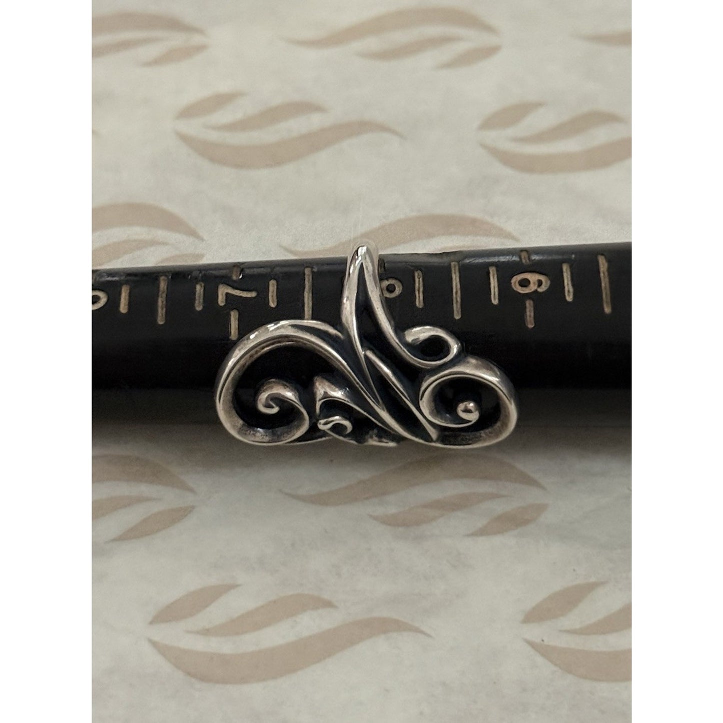 Pre owned James Avery Retired Sterling Silver Electra Ring Size 8