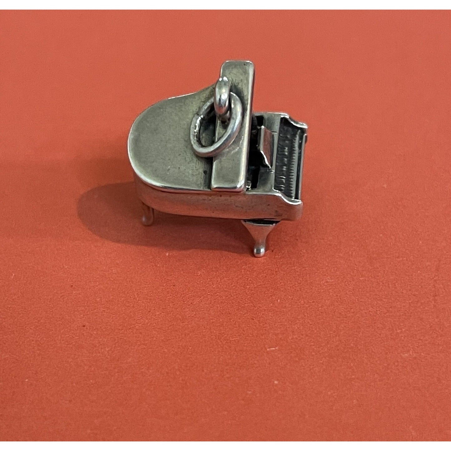 James Avery Retired Silver Open Grand Piano Charm Pre-Owned