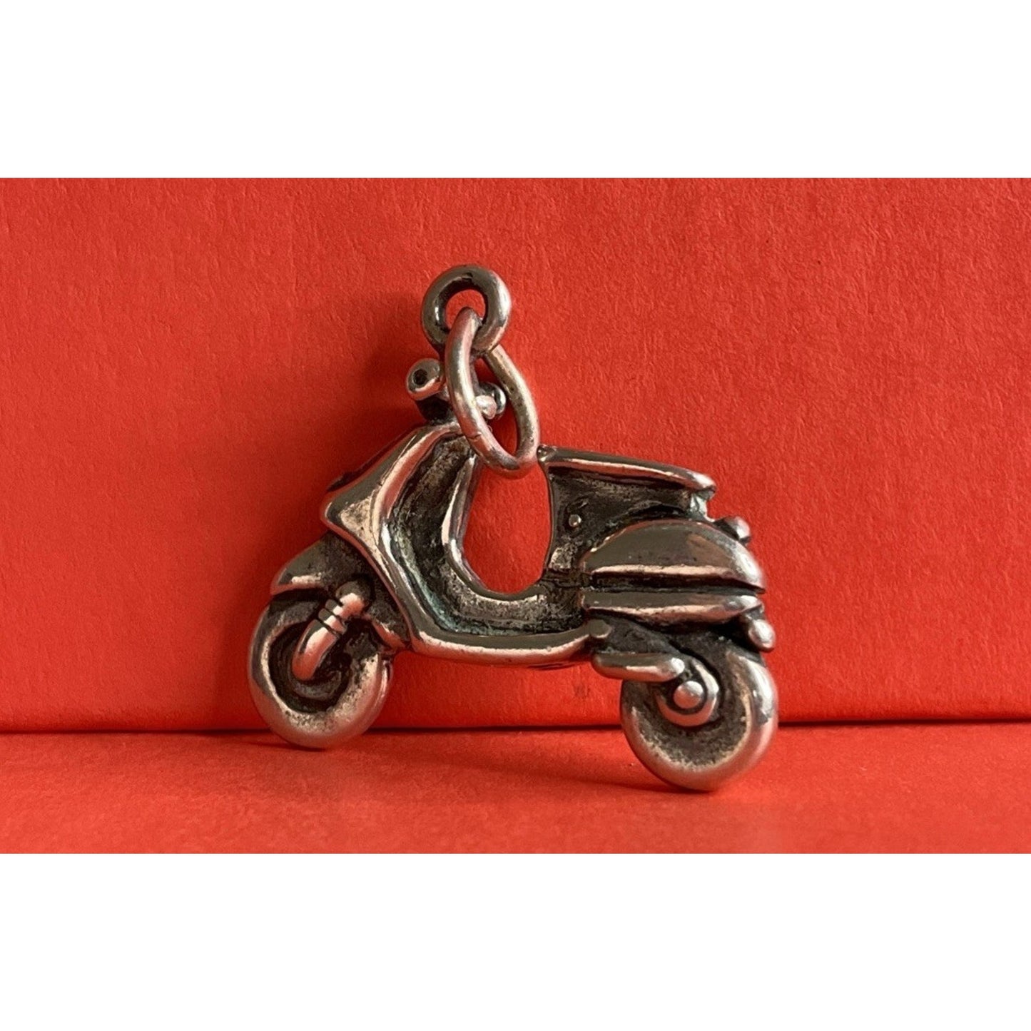 Vintage Sterling Silver Motorcycle Charm