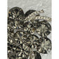 Vintage Weiss Smoky Gray Rhinestone Brooch & Earrings Demi Parure Mid Century
