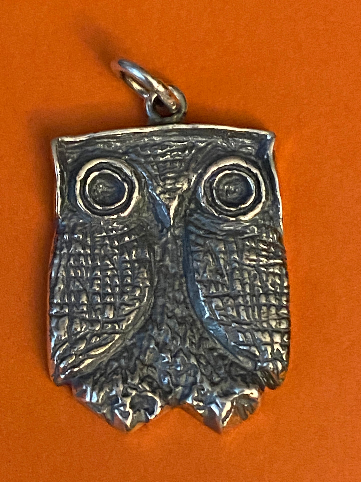 Preowned James Avery Vintage Retired Rare Silver Owl Charm or Pendant