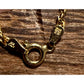 Vintage HCT Italy 925 Sterling Silver 18K Gold Plated Rope Bracelet 6.5”