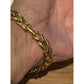 Napier Bracelet Vintage Gold Tone Woven Chain Links Chunky Classic 7.5”