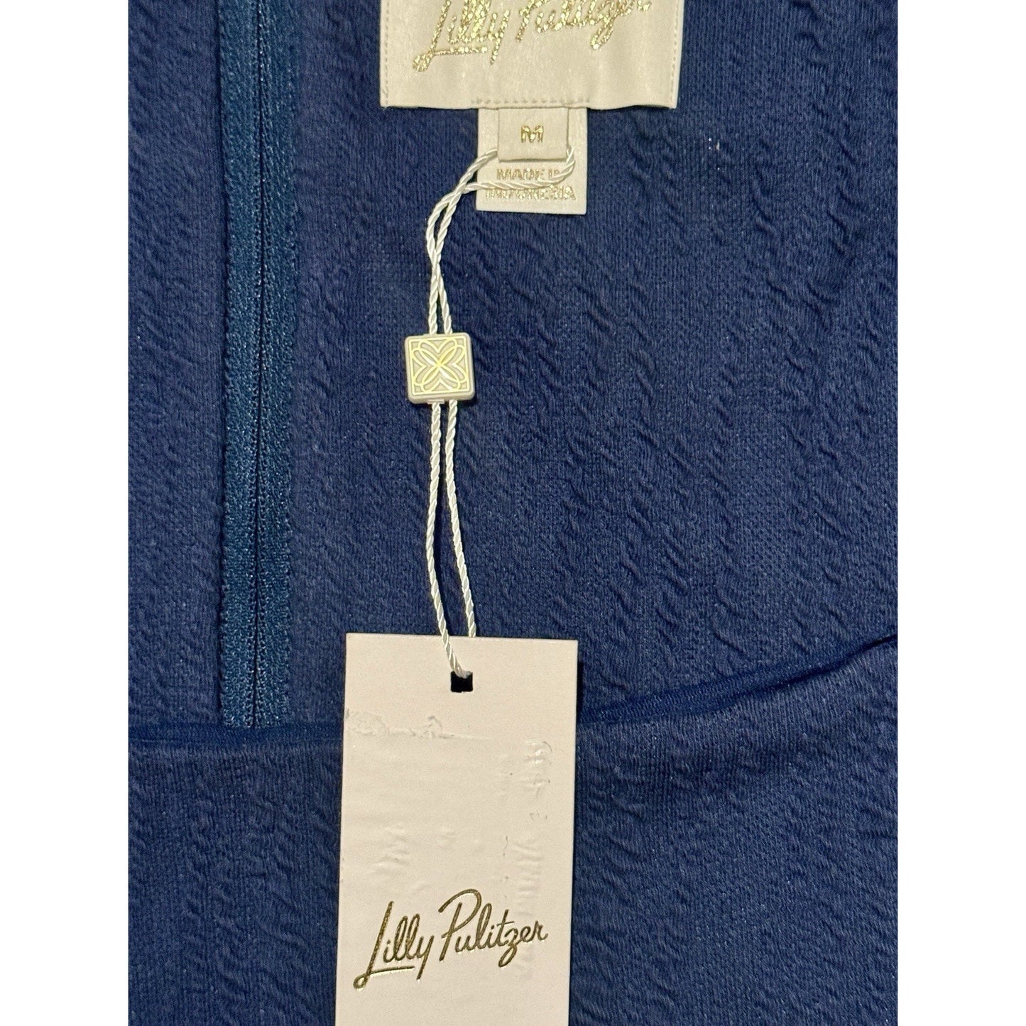 Brand New Lilly Pulitzer Brinley Stretch Dress Navy Jacquard Sz M SOLD OUT!!