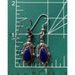 Sterling Silver Lapis Lazuli Dangle Earrings 925 Southwestern Navajo Style Drop