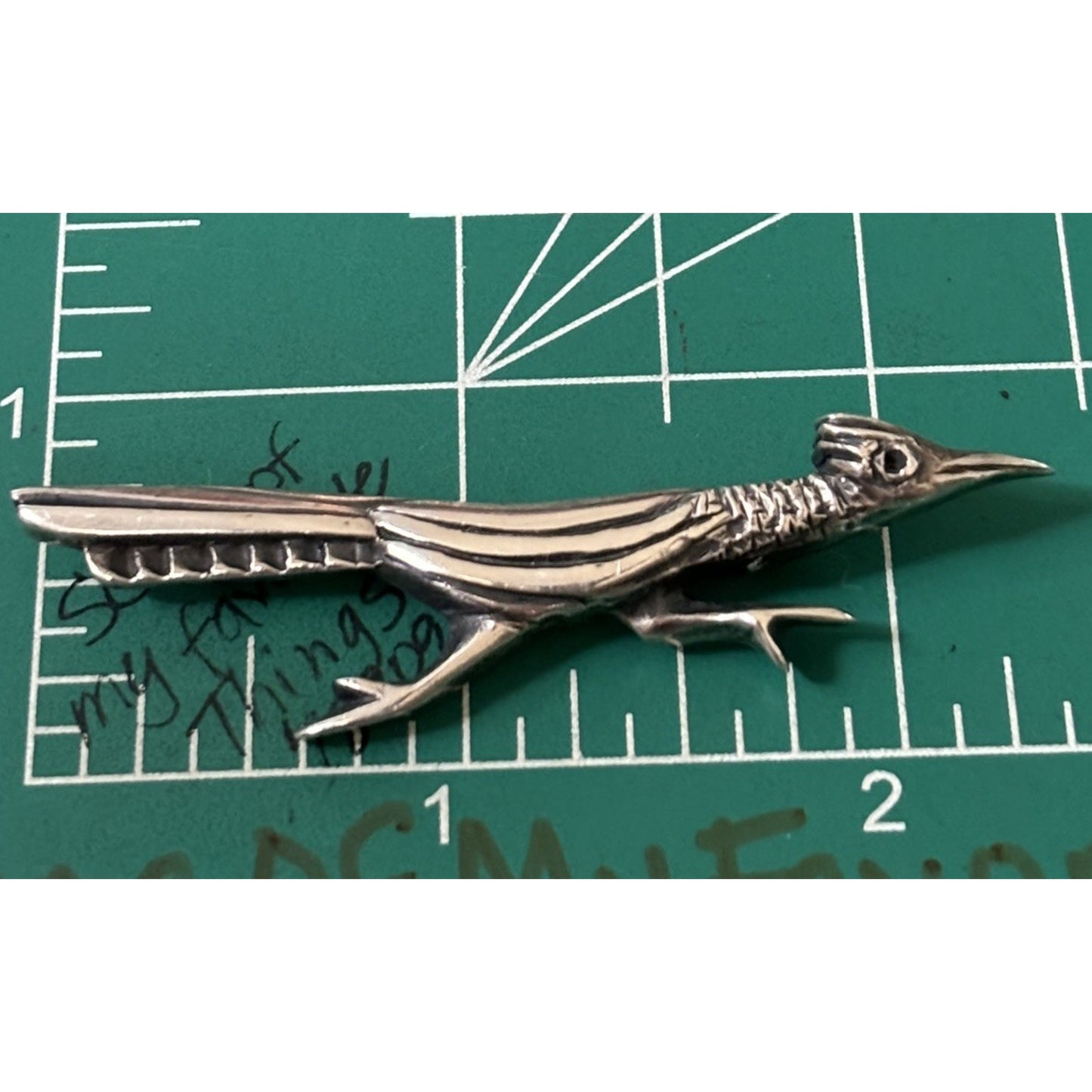 Pre Owned Vintage James Avery Retired Sterling Silver Roadrunner Pin 10g
