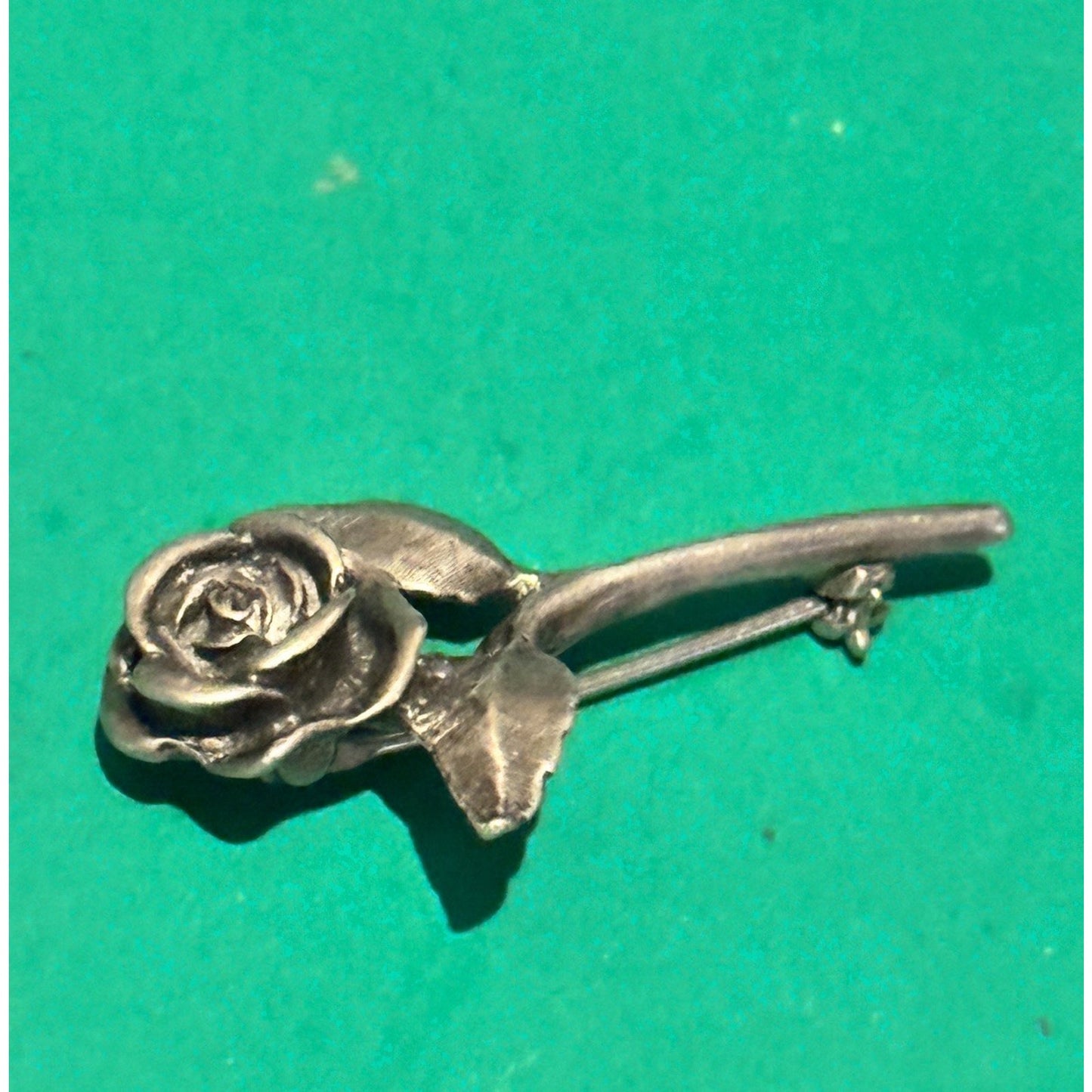 Vintage James Avery Retired Sterling Silver 925 Rose Flower Brooch Pin