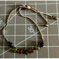 Multi Gemstone Sterling Silver Slider Bracelet Amethyst Garnet Citrine Peridot