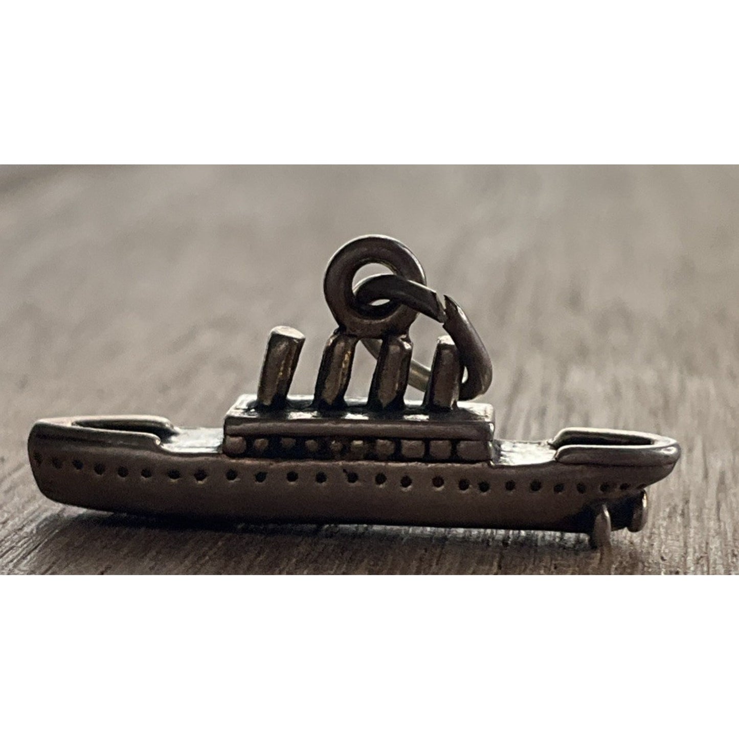 Vintage Sterling Silver Ocean Liner Ship Charm
