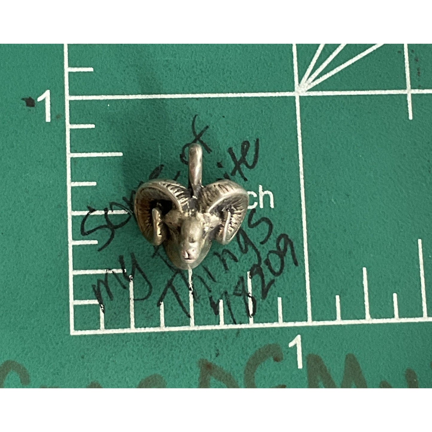 Vintage Sterling Silver Ram Charm