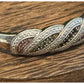Sterling Creations 925 Silver Hinged Bangle Bracelet Rubies Emeralds Sapphires