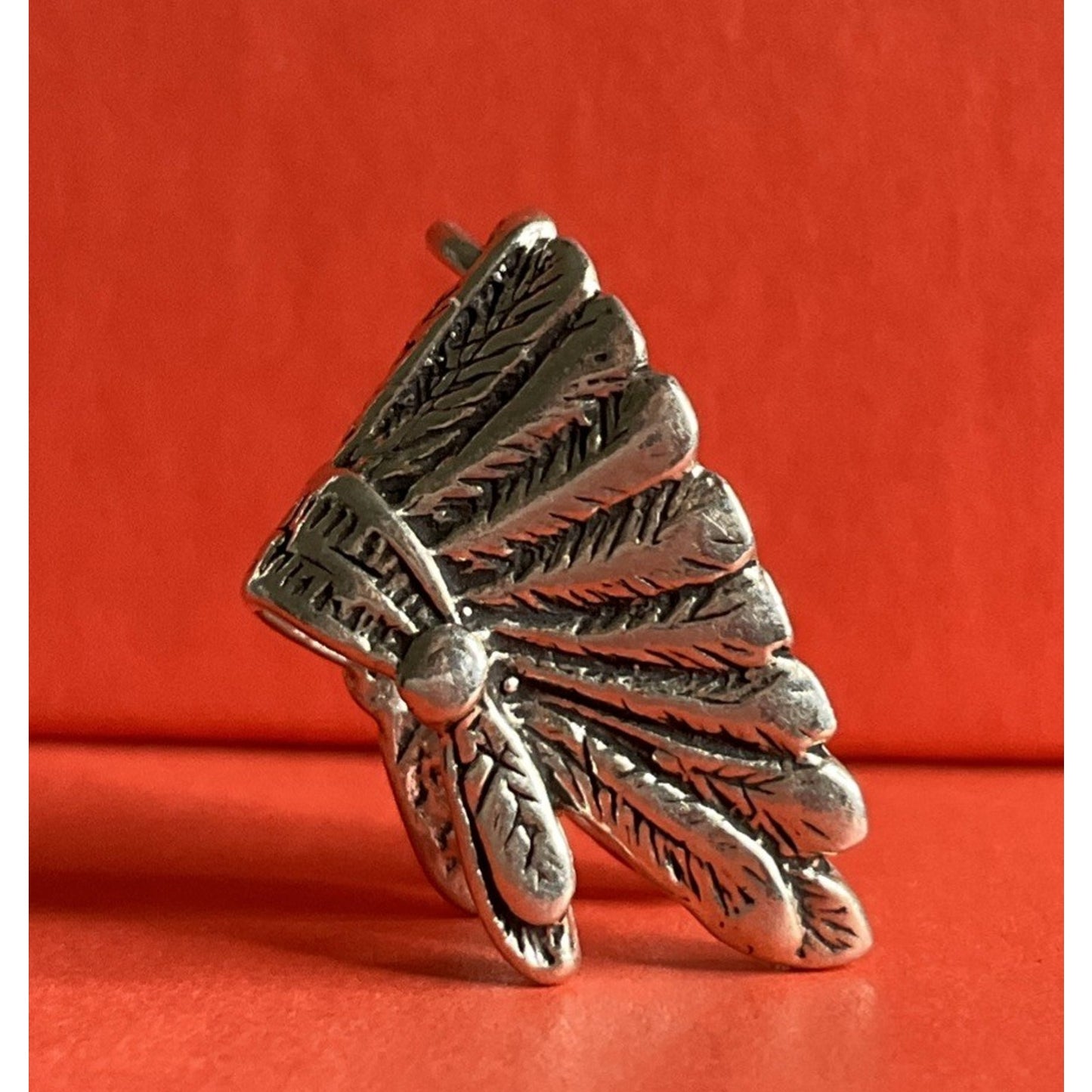 Vintage Sterling Silver Native American Headdress Charm