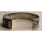 925 Sterling Silver Elephant Cuff Bracelet 27g Oxidized Rope Detail Vintage