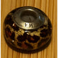 Sterling Silver MA Michael Anthony ITALY MURANO Bracelet Leopard Glass Bead