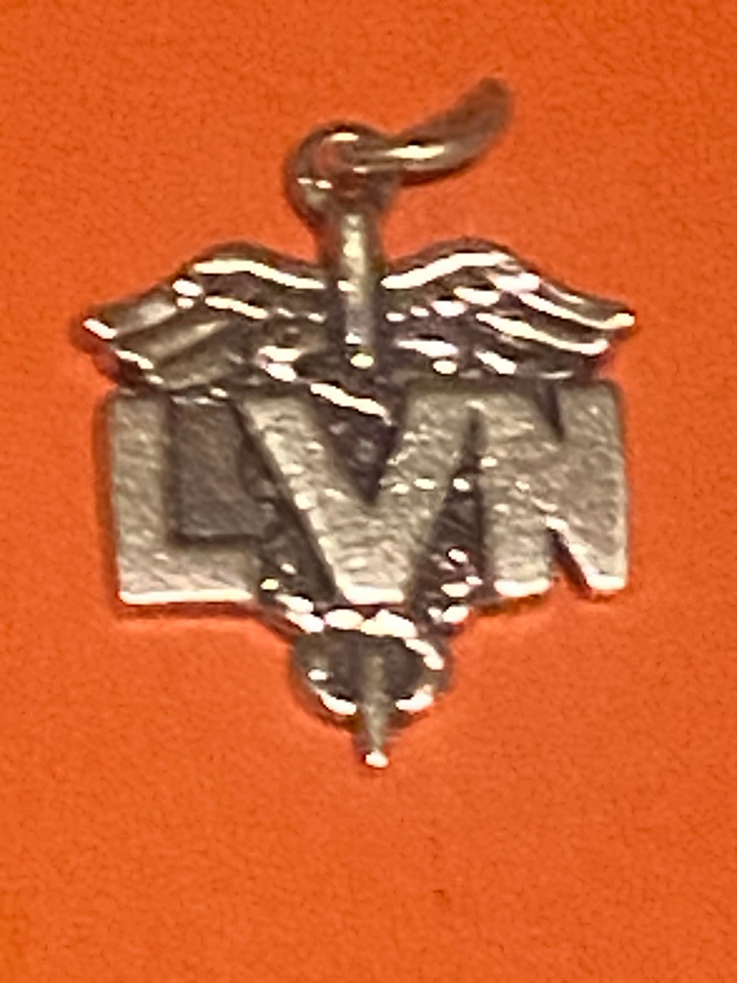 Preowned James Avery Retired RARE HTF Silver LVN Nurse Charm ** Stamp has worn off **