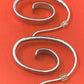 Preowned James Avery Retired Silver Swirl Loop Earrings