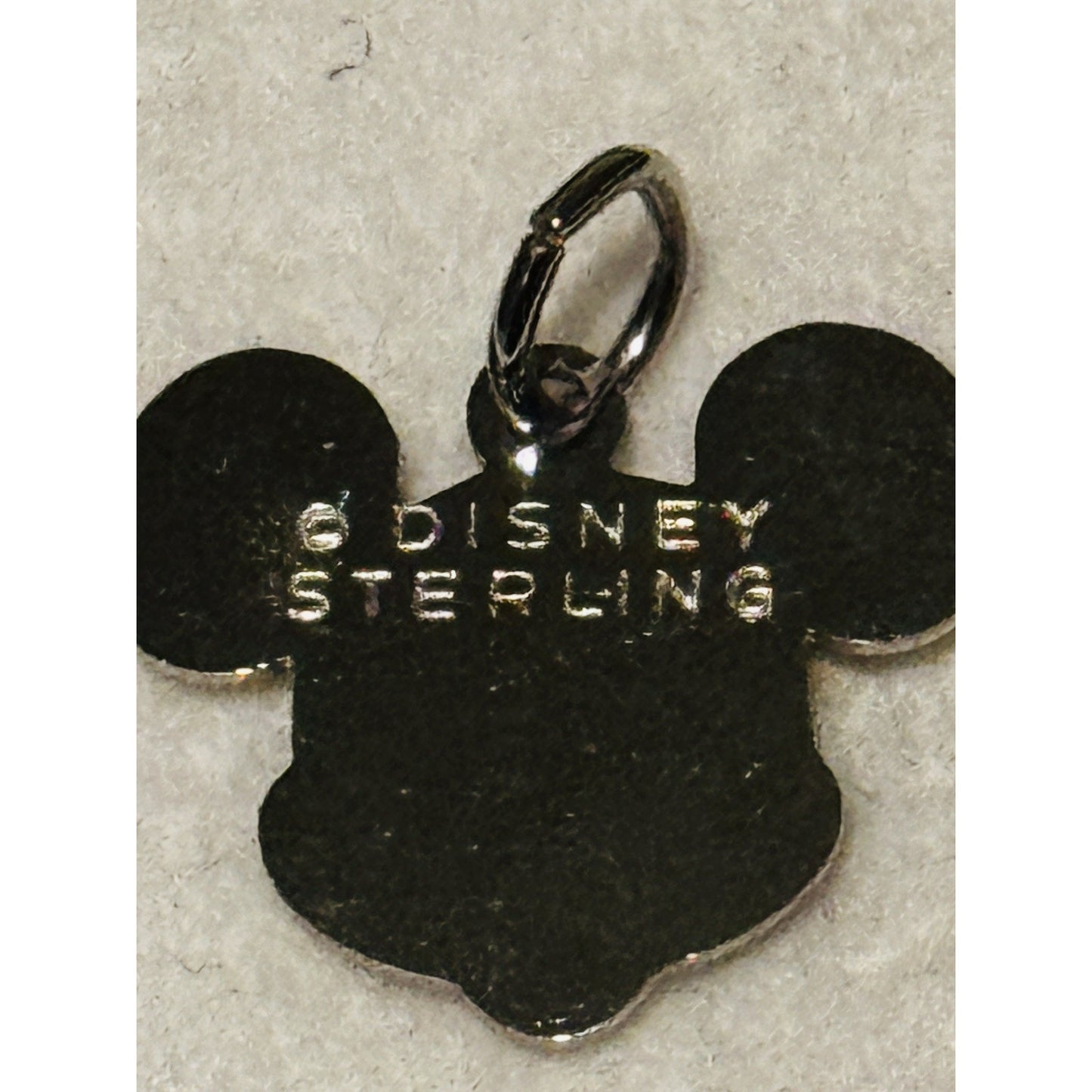 Vintage Disney Mickey Mouse Sterling Silver Charm Pendant Signed