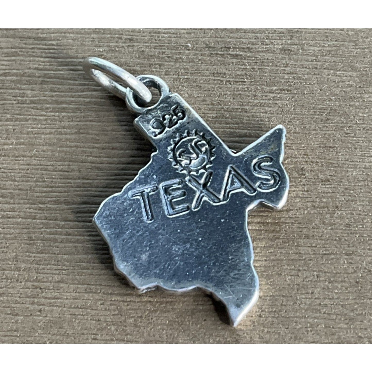 Vintage Sterling Silver Texas State Charm